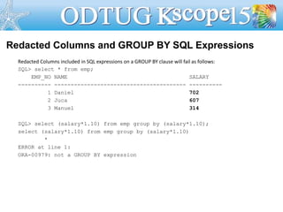 Oracle Data Redaction | PPTX