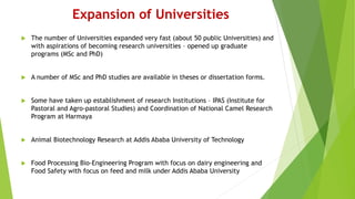 Retrospect and prospects of livestock research and development in Ethiopia