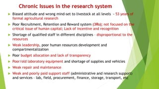 Retrospect and prospects of livestock research and development in Ethiopia