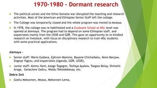 Retrospect and prospects of livestock research and development in Ethiopia