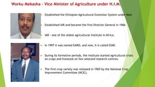 Retrospect and prospects of livestock research and development in Ethiopia