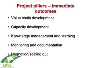 Introduction to Livestock and Irrigation Value Chains for Ethiopian Smallholders (LIVES) Project