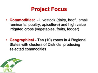 Introduction to Livestock and Irrigation Value Chains for Ethiopian Smallholders (LIVES) Project