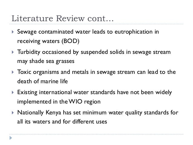 Research proposal of water pollution