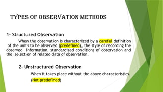 Observation Method In Research Comprehensive Overview of Data Collection Methods in Research | PPTX