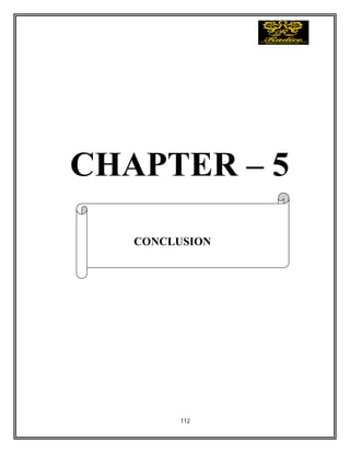 112
CHAPTER – 5
CONCLUSION
 