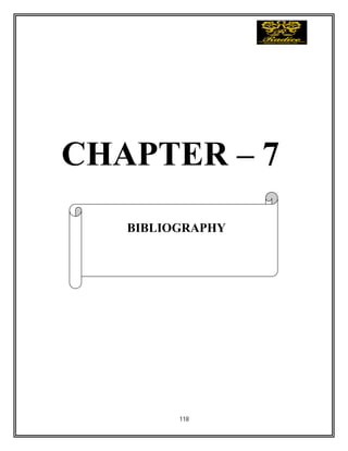 118
CHAPTER – 7
BIBLIOGRAPHY
 