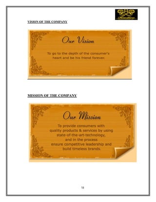 18
VISION OF THE COMPANY
MISSION OF THE COMPANY
 