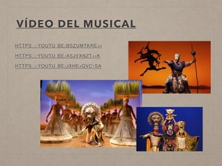 VÍDEO DEL MUSICAL
HTTPS://YOUTU.BE/BSZUMTKRE40
HTTPS://YOUTU.BE/ASJVXNZT44K
HTTPS://YOUTU.BE/JXHE4QVC7SA
 