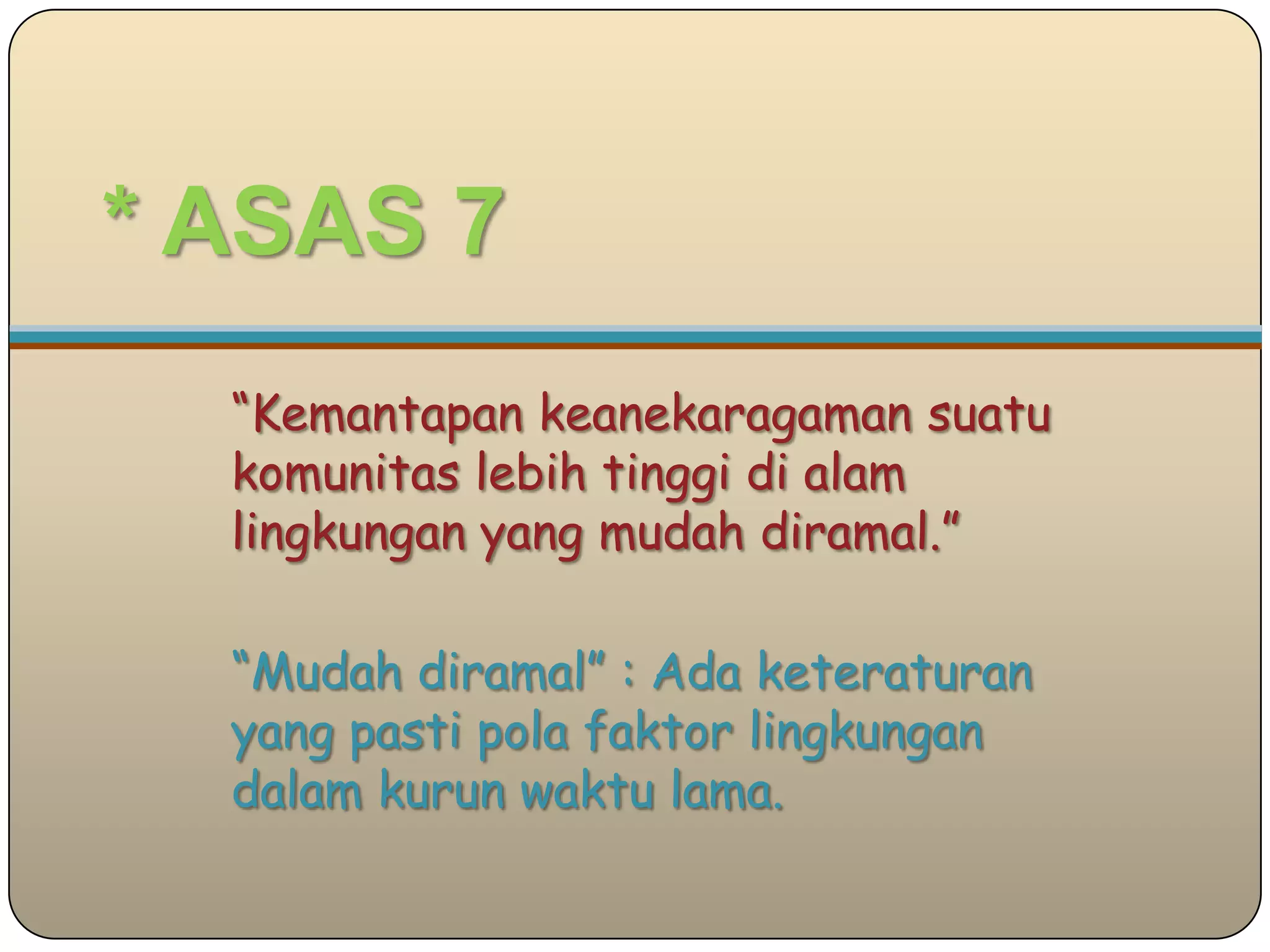 Azas Picture Azas azas pengetahuan lingkungan | PPTX