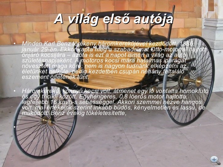 Autó története ppt