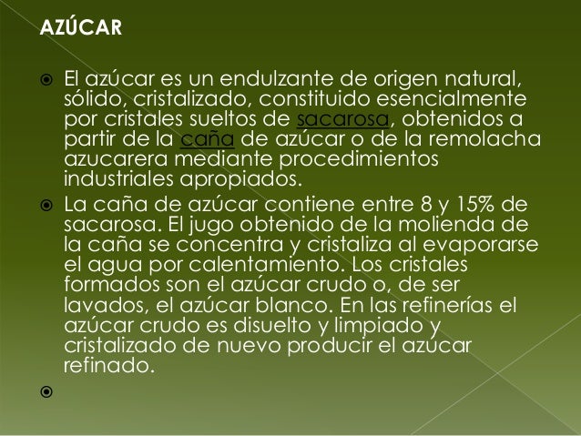 Azúcar diapositivas Azúcar diapositivas