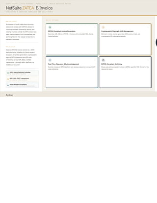 NetSuite Native ZATCA E-Invoice Compliance Solution for Saudi Arabia | PDF