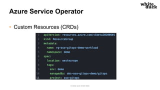 Azure Service Operator
• Custom Resources (CRDs)
© white duck GmbH 2022
 