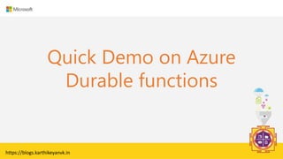 Azure Durable Functions | PPTX