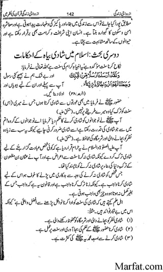 Azdwajee zindgee kay aadaab اسلامی نکاح،شادی بیاہ (2)