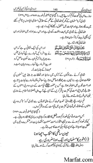 Azdwajee zindgee kay aadaab اسلامی نکاح،شادی بیاہ (2)