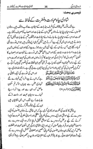 Azdwajee zindgee kay aadaab اسلامی نکاح،شادی بیاہ (2)