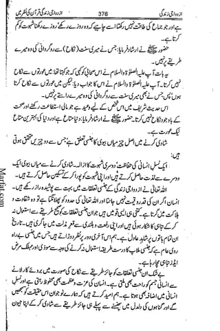 Azdwajee zindgee kay aadaab اسلامی نکاح،شادی بیاہ (2)