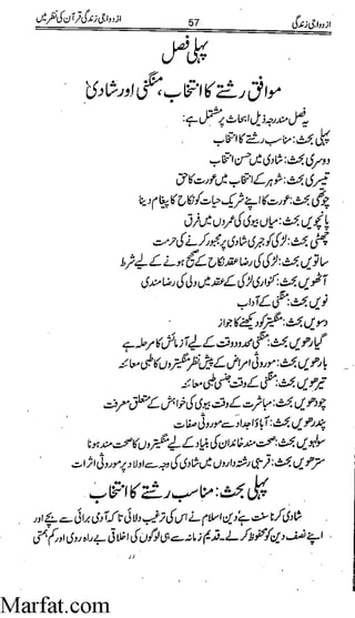 Azdwajee zindgee kay aadaab اسلامی نکاح،شادی بیاہ (2)