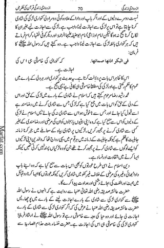 Azdwajee zindgee kay aadaab اسلامی نکاح،شادی بیاہ (2)