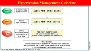 Hypertension Management Guideline
2018 ESC/ESH Guidelines. European heart journal. 2018;39(33):3021-104.
 