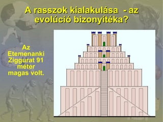 A rasszok kialakulása - az
       evolúció bizonyítéka?


    Az
Etemenanki
Ziggurat 91
   méter
magas volt.
 