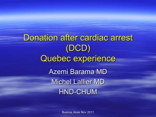 Azemi Barama - Canada - Wednesday 30 - Oral Presentations Misc. B