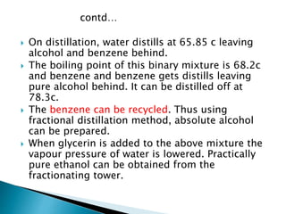 Azeotropic and extractive distillation | PPTX