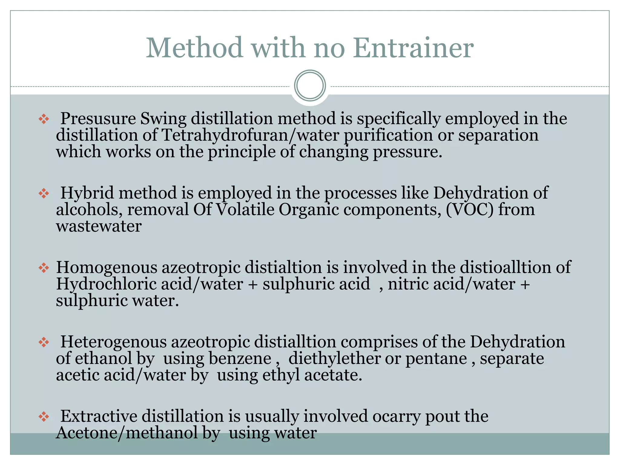 Azeotropic Distillation | PPTX