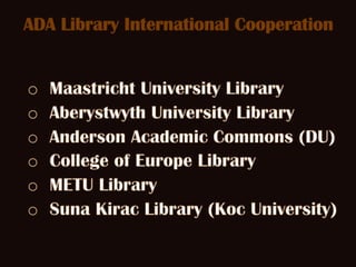 Azerbaijan libraries and ADA University library | PPT