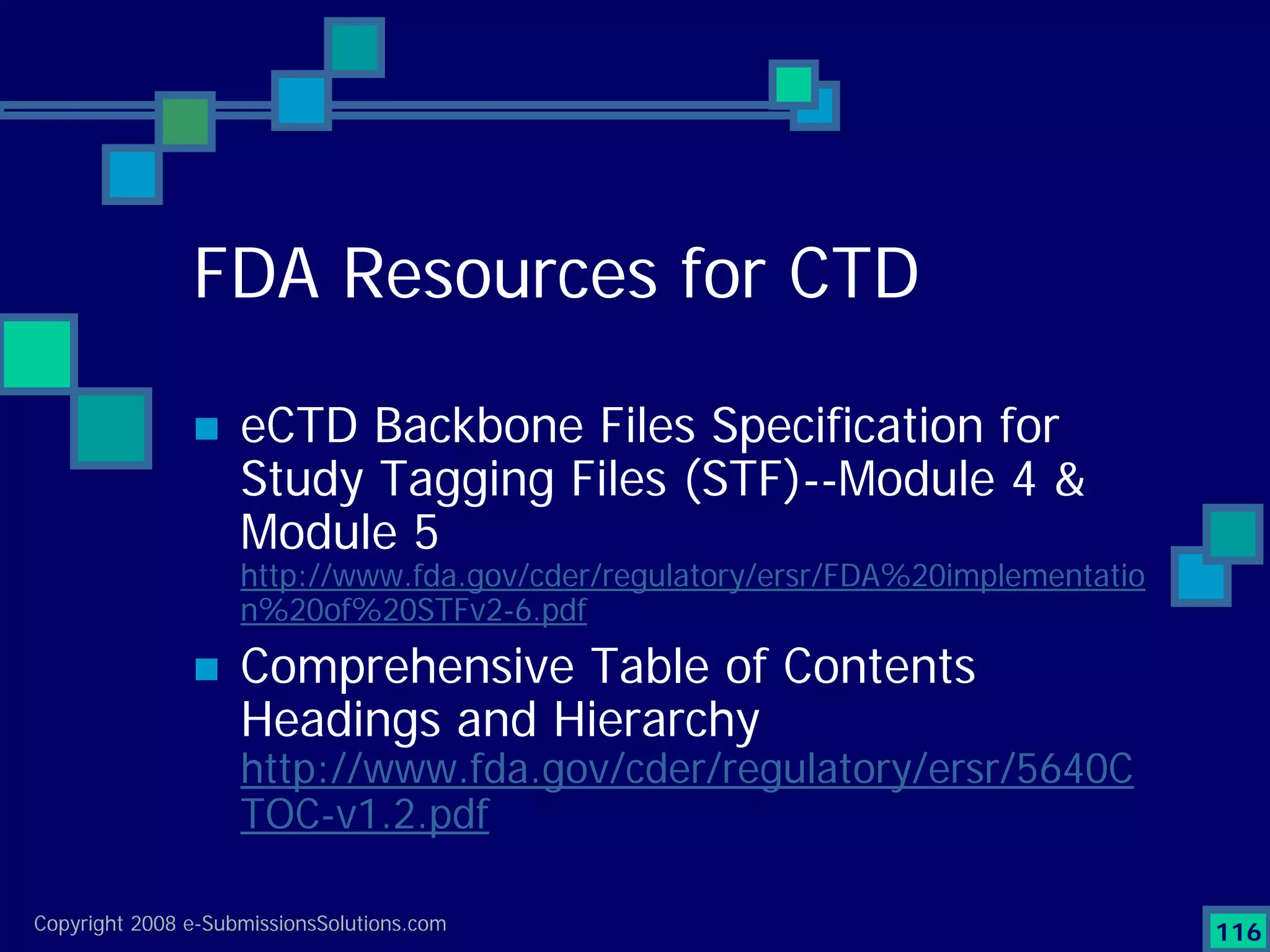 Preparing Compliant eCTD Submissions