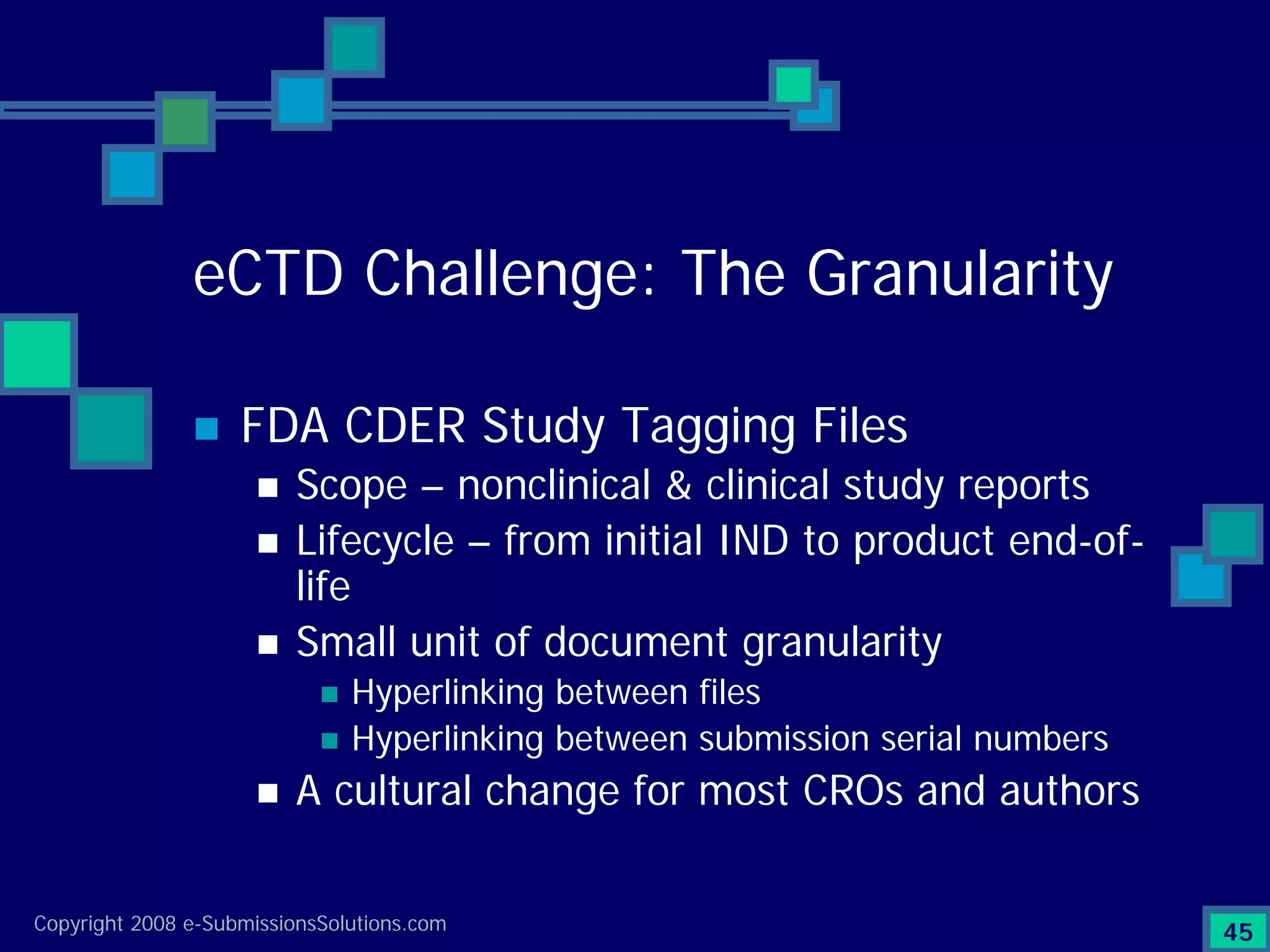 Preparing Compliant eCTD Submissions