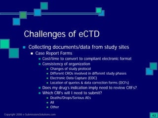 Preparing Compliant eCTD Submissions