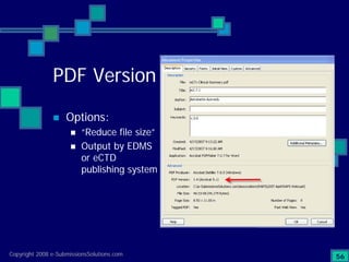 Preparing Compliant eCTD Submissions