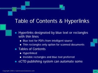 Preparing Compliant eCTD Submissions