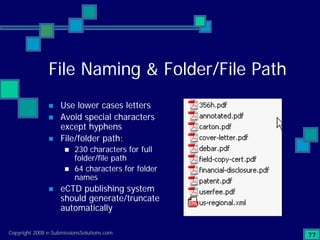 Preparing Compliant eCTD Submissions