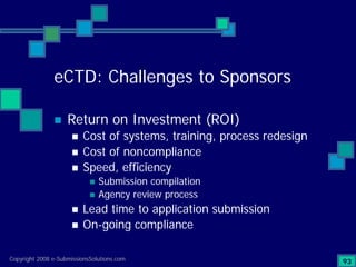 Preparing Compliant eCTD Submissions