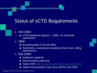 Preparing Compliant eCTD Submissions