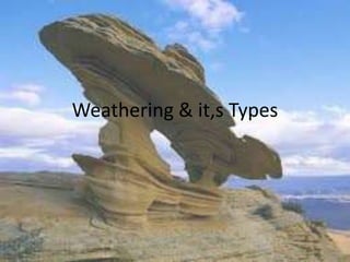 Weathering & it,s Types
 