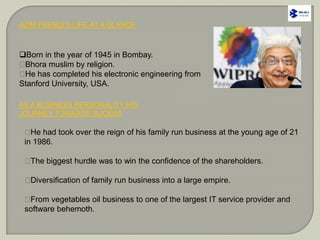 Occupation  Chairman of Wipro