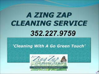 352.227.9759 ‘ Cleaning With A Go Green Touch’ 
