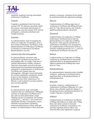 Azithromycin Tablets Taj Pharma SmPC | PDF