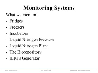 Azizi biorepository: Challenges and opportunities