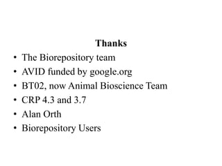Azizi biorepository: Challenges and opportunities