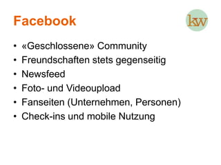 Facebook im VergleichJetzt grösser als Europa und Russland zusammen (727 Mio. Einwohner).Jetzt gleich viel User, wie 2004 (bei der FB-Gründung) überhaupt online waren.38% aller aktuellen Internetuser.2.5 x die Bevölkerung der USA.