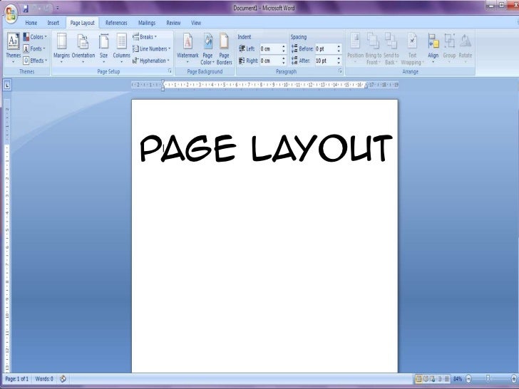 Page layout