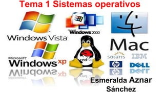 Tema 1 Sistemas operativos
Esmeralda Aznar
Sánchez
 