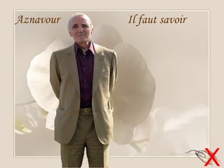 Aznavour   Il faut savoir




                            X
                            1
 