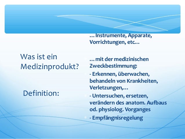 Arzneimittel oder Medizinprodukt?